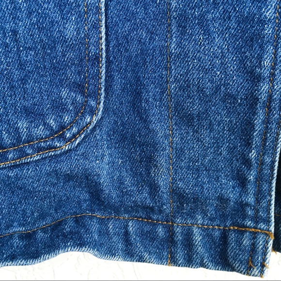 Vintage Blue Jean Jacket with Leopard Print - Picture 7 of 13